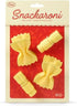 Genuine Fred SNACKARONI Pasta Bag Clips, Set of 4, Two Styles Farfalle