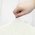 ele ELEOPTION Stretch Armless Chair Cover, White Weave Protector for Office Desk Chair, Home Furniture Slipcover