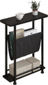 Narrow Side Table, 3 Tier Small Side Table for Small Spaces, Morden