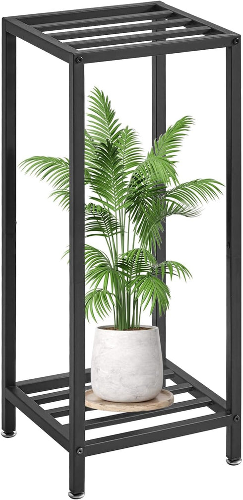 IBUYKE 30 Inch Tall Plant Stand Indoor, 2 Tier Metal Corner Plant