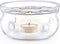Teabloom Celebration Teapot Warmer, Standard Size 5-inch Diameter Heatproof Borosilicate Glass Tea Warmer