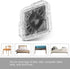 Estink Furniture Bed Risers, 8Pcs/Set Non-Slip Stackable Furniture Leg Pad Protectors for Table Desk Bed Sofa Chairs
