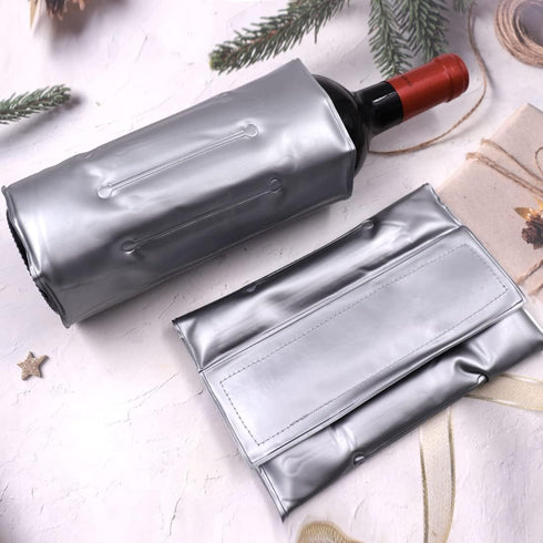 Ice Wine Sleeve, Wine Chiller Cooler for Red White Champagne, Gel Cooling Holder, Set of 2
