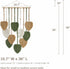 15.7x36 Inch TUDRUKU Macrame Wall Hanging Nursery Decor Leaves Woven Tapestry Feather Handmade Yarn Tassels Boho Wall
