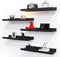 RICHER HOUSE 5 Set Floating Wall Mounted Shelves, Black Shelves for Wall