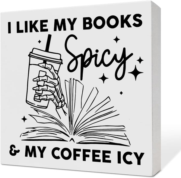coimiao Book Lover Desk Decor, Reader Librarian Bookworm Bookish Decoration for Home Bedroom