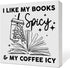 coimiao Book Lover Desk Decor, Reader Librarian Bookworm Bookish Decoration for Home Bedroom