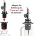 KIBARTOL 6 Pack Olive Oil Pour Spout with Adapters, Pourer for Olive Oil Dispenser Bottle, Easily Turn Your Bottles