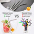 Lazycorner 16 Pcs Reusable Metal Straws, 8.5" 10.5" Stainless Steel Straws with Silicone Tips and Travel Case