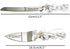 TANG SONG Stainless Steel Wedding Cake Knife and Serving Set - Pearl Flower Shape with Lace Handle