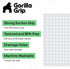 21x21 Inch, 2 Pack GORILLA GRIP Patented Square Shower Stall Mat, Small Bathtub Floor Mats for Stand Up Showers