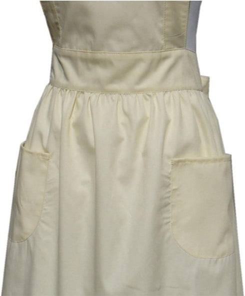 Hyzrz Cute Cotton Retro Kitchen Cooking Aprons for Women, Vintage Baking Apron with Pockets