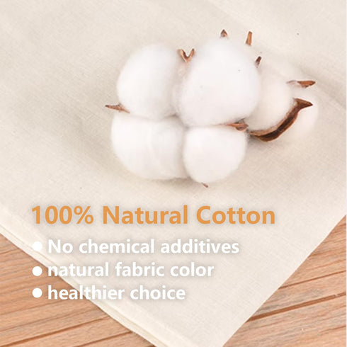 Lukdin 30 Cooking:4x6,6x8Reusable (4x6"15pcs6x8"15pcs) Pcs Natural Cotton Spice Bags for Tea Filters with Drawstring