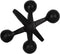 Black Metal Jacks Decorative Object Abstract Sculpture Modern Home Decor Ornament Shelf