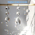 Milkary 44 Pack 38mm 20mm Chandelier Crystal Prism Replacement, Hanging Clear Crystal Glass Bead Prisms Chandelier