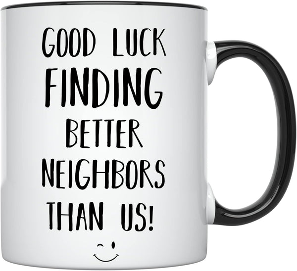 YouNique Designs Goodbye Neighbor Mug, 11 Ounces, Moving Away Coffee Cup for Friends and Neighbors