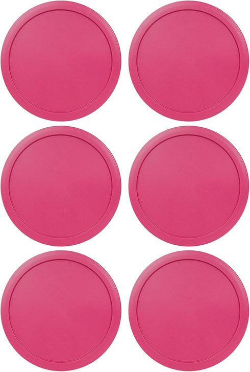 Replacement Lid for Pyrex 6" Storage Plastic Cover, 4 Cup Bowl 7201-PC Fuchsia (6-Pack)
