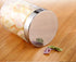 Lawei 6 Pack 27 Oz Clear Glass Jars with Stainless Steel Lids, Food Storage Canister Set