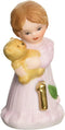 Enesco Brunette Age 1 Figurine - 1.75-Inch, White, Yellow
