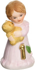 Enesco Brunette Age 1 Figurine - 1.75-Inch, White, Yellow