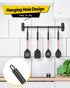 Pack of 4 Silicone Cooking Utensils Set - Non-Stick Heat Resistant Rose Gold Black Slotted Spoons for Frying & Mixing.