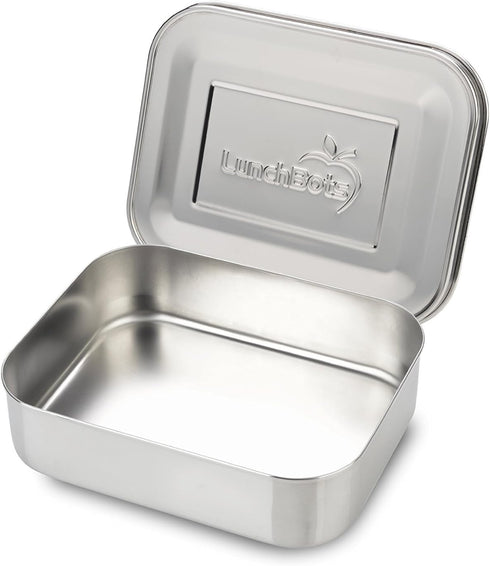 LunchBots Medium Uno Stainless Steel Sandwich Container - Eco-Friendly, Dishwasher Safe for Wraps, Salads, Small Meal