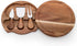3 Set, 7.5 inch ILEAF Round Slide-Out Acacia Wood Cheese Board and Piece Cheese Tool Diameter