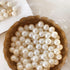 Sooyee Art Faux Pearls 1700-Pcs Loose Beads (8mm, Ivory) 1.1 Lbs for Vase Fillers, Table Scatter, Wedding