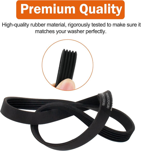 WH01X24180 Washer Drive Belt for GE Washing Machine, Replaces AP6024314, 4455970, PS11736832