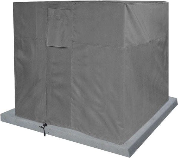 KHOMO GEAR Waterproof Heavy Duty Outdoor Air Conditioning Cover, Grey, AC Protector for Outside Units