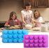4 PACK Flower Shape Chocolate Candy Molds Set, DanziX Silicone 15 Cavity Baking Mold for Wedding, Festival, Parties,