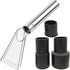 Universal Compatible Shop Vacs Extractor Attachment with 2-1/2", 1-7/8", and 1-1/4" Adapters for Cleaning