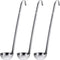 meekoo 3 Pieces Stainless Steel Ladle, Soup Handle Ladle with Pouring Rim for Kitchen Cooking (1 oz)