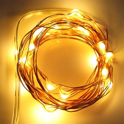4 Pack Battery Operated Dewdrop LED Lights - Indoor Mini Fairy Lights with Timer Function for Wedding, Home Parties,