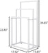 3-Tier 3 BOFENG White Metal Towel Rack Bars Freestanding Towel Holder Drying Shelf Stand Towel Bar Storage Ladder