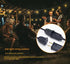 RYKUG 50FT 52 G40 Bulbs Outdoor String Light Patio Black with Shatterproof LED Clear Globe for Indoor/Outdoor