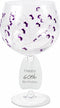 Pavilion Gift Company Pavilion-Purple Sprout-24 Oz Wine Removable Happy 60th Birthday Hand Decorated Glass