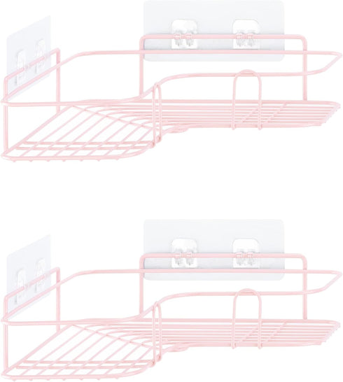 Navaris Self Adhesive Shower Caddy - Set of 2 Bathroom Organizer Shelves