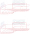 Navaris Self Adhesive Shower Caddy - Set of 2 Bathroom Organizer Shelves