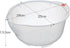 Japanese Rice Washing Bowl with Side and Bottom Drainers, Plastic