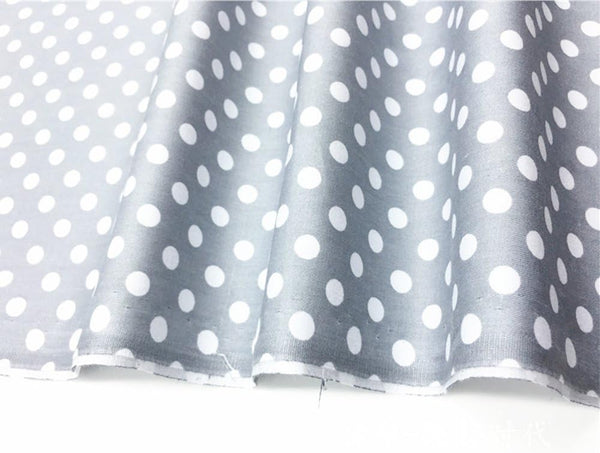 TAOSON 100% Cotton 300 Thread Count Body Pillow Cover with Zippers - Dark Gray/Grey & White Dot, 21"x54"