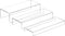 Sezanrpt Rectangular Acrylic Display Risers Stands 3pcs, Dessert Table Display Rack, Clear