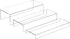 Sezanrpt Rectangular Acrylic Display Risers Stands 3pcs, Dessert Table Display Rack, Clear