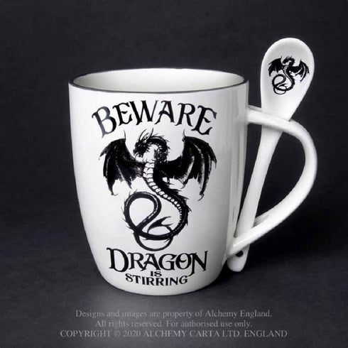Mug and Spoon Set Dragon Is Stirring