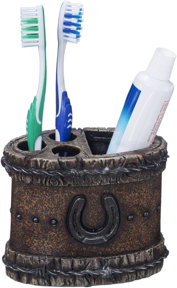 Tough 1 Gift Corral Toothbrush Holder Horseshoe
