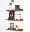 MBYD Floating Wall Shelves Wood Photo Picture Ledge Shelf, 24 Inch Light