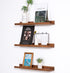 MBYD Floating Wall Shelves Wood Photo Picture Ledge Shelf, 24 Inch Light