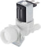 MECCANIXITY Water Inlet Solenoid Valve for Ice Maker, 80mm Creamy White Valve for General Refrigerators