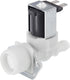 MECCANIXITY Water Inlet Solenoid Valve for Ice Maker, 80mm Creamy White Valve for General Refrigerators