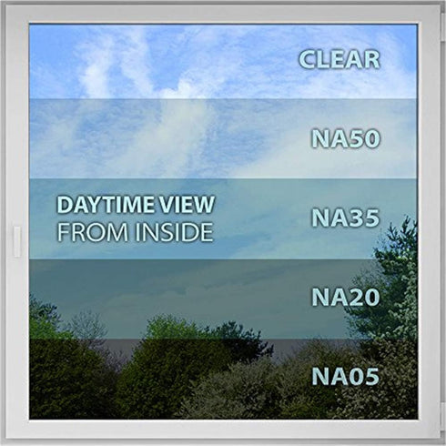 BDF NA35 Window Film Sun Control and Heat Rejection, Natural Black 35, 36in X 12ft